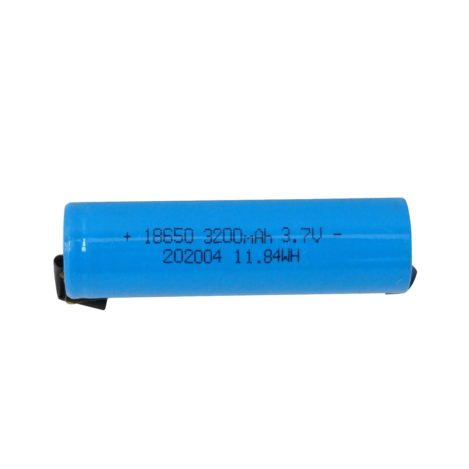 18650-P - 1-Pila Soldable Litio 3,7V 3200mAh Li-ion Recargable Bateria 11,84WH