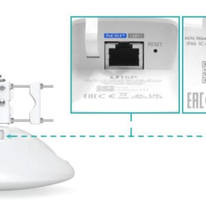 WAVE-LR - UBIQUITI 8km 46/22dBi 60/5GHz 1-1000 inc-48V 424mm GPS 1gbps-duplex BT - Imagen 5
