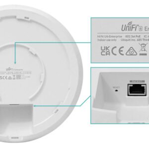 U6-ENTERPRISE - UBIQUITI 2x4x4 WiFi6E 1-2500 6/5/2,4GHz 6/5/3dBi req-PoE48V/22W - Imagen 5