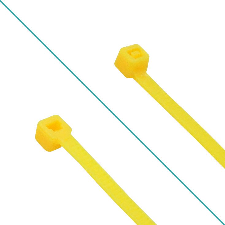 CV-32M - 50-un 200x3,5mm Amarillo Amarra Plastica Nylon 3.5x200mm