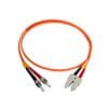 JFMTC1 - 1mt ST-SC OM1 MultiModo MM Duplex Jumper Fibra 62.5/125um LSZH - Imagen 2