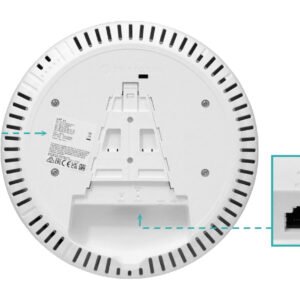 CAP-AX - MIKROTIK AX1800 6dBi 2,4GHz-574 5Ghz-1200 L4 inc-48V 2-1000-PoE-Pass - Imagen 5