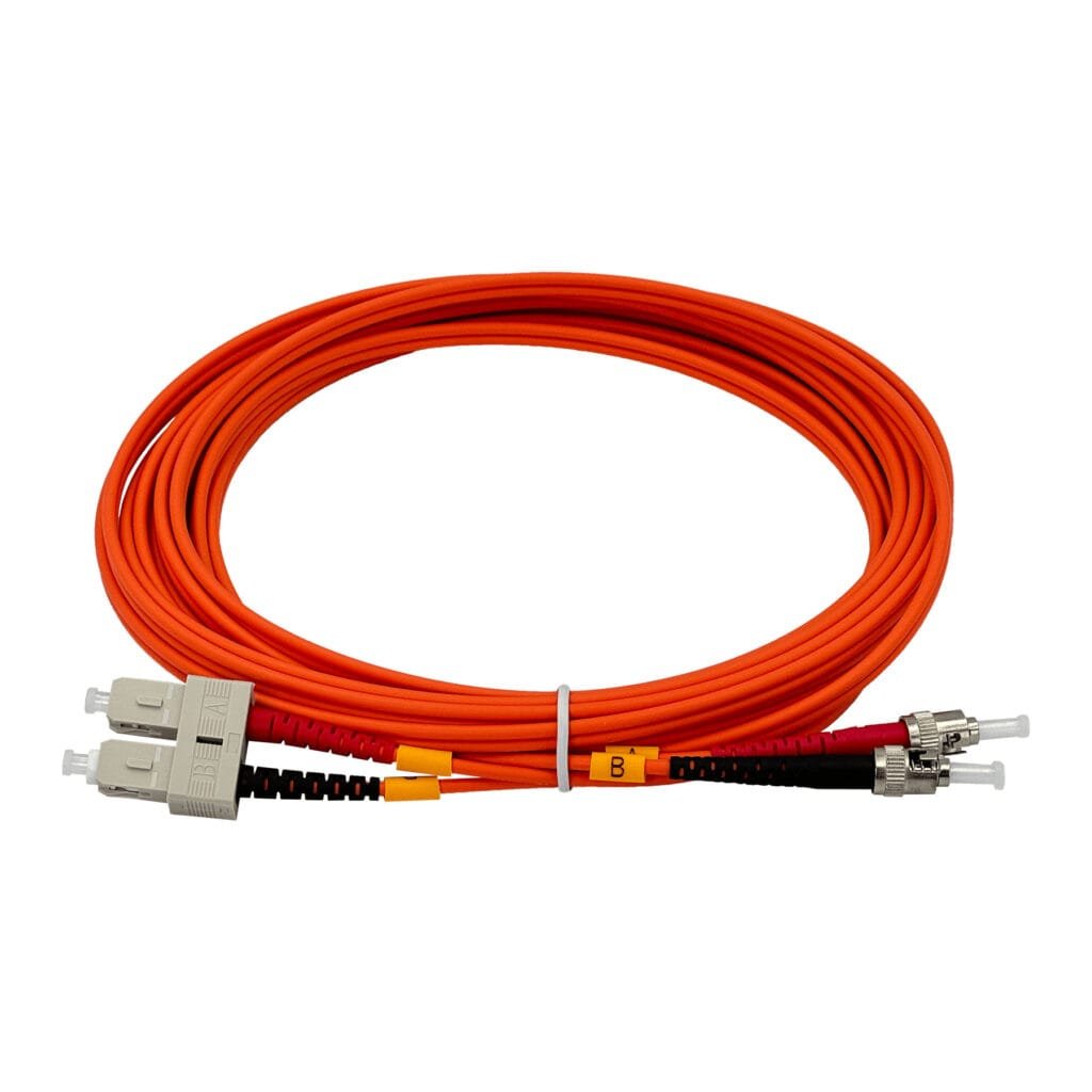 JFMTC5 - 5mt ST-SC OM1 MultiModo MM Duplex Jumper Fibra 62.5/125um LSZH