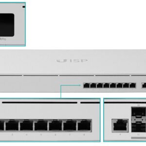 UISP-R-PRO - UBIQUITI Router OSPF 9-1000 4-SFP+10G Switch-L2 BT 100-240VAC 27VDC - Imagen 5