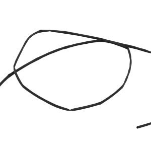 TN02 - Negro 2mm 1mt 2a1 Termo Contractil Termoretractil PE 2,0mm 2.0mm