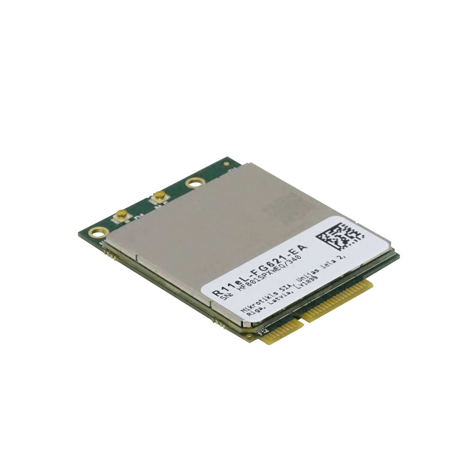 R11EL-FG621-EA - MIKROTIK 2-U.FL LTE6-1/3/5/7/8/ 20/28/38/40/41 3G-R8 MiniPCIe 300mbps