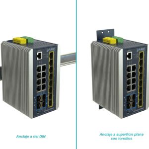 IGS-638 - PLANET 8-1000-PoE+ 8-SFP-2.5G 4-SFP-10G Riel-DIN Switch Indust req-48V - Imagen 7