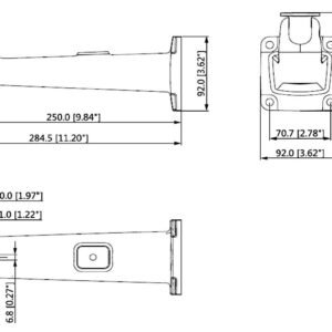 PFB605W - DAHUA Soporte a Muro camara DH-PFB605W - Imagen 4