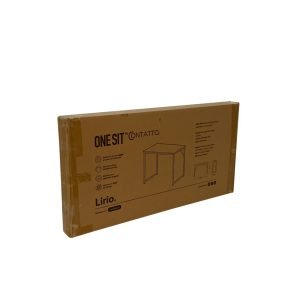 MESA-E - Mesa armable escritorio 100x48x75cm Cubierta de 12mm MDF Patas-Acero