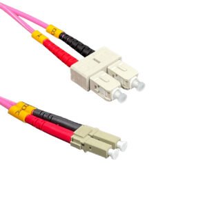 JF4LC50 - LSZH 50mt LC-SC OM4 MultiModo MM Duplex Jumper Fibra 50/125um 3mm - Imagen 3