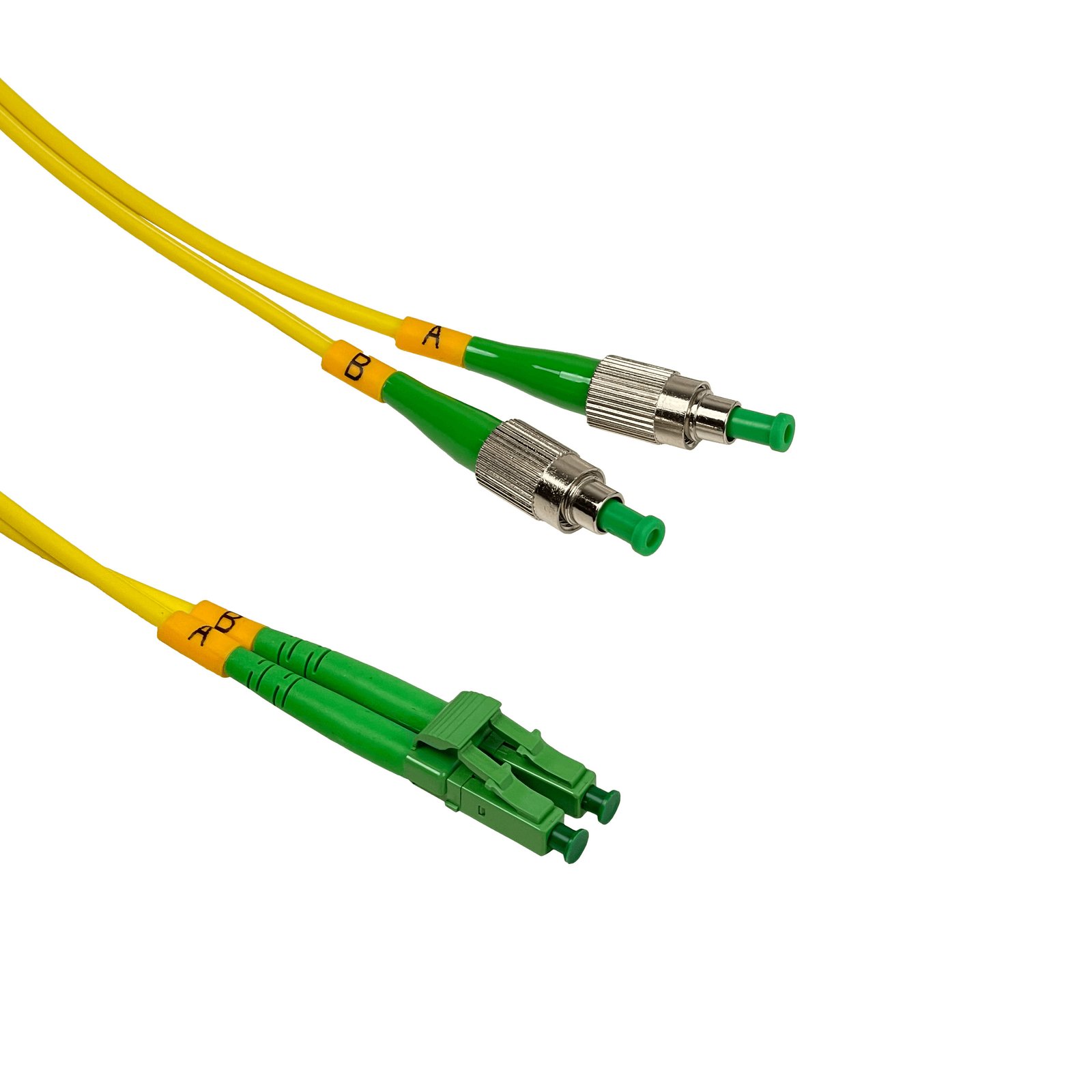 JFSBH5 - 5mt LC/APC-FC/APC MonoModo SM Duplex Jumper Cable Fibra 9/125um