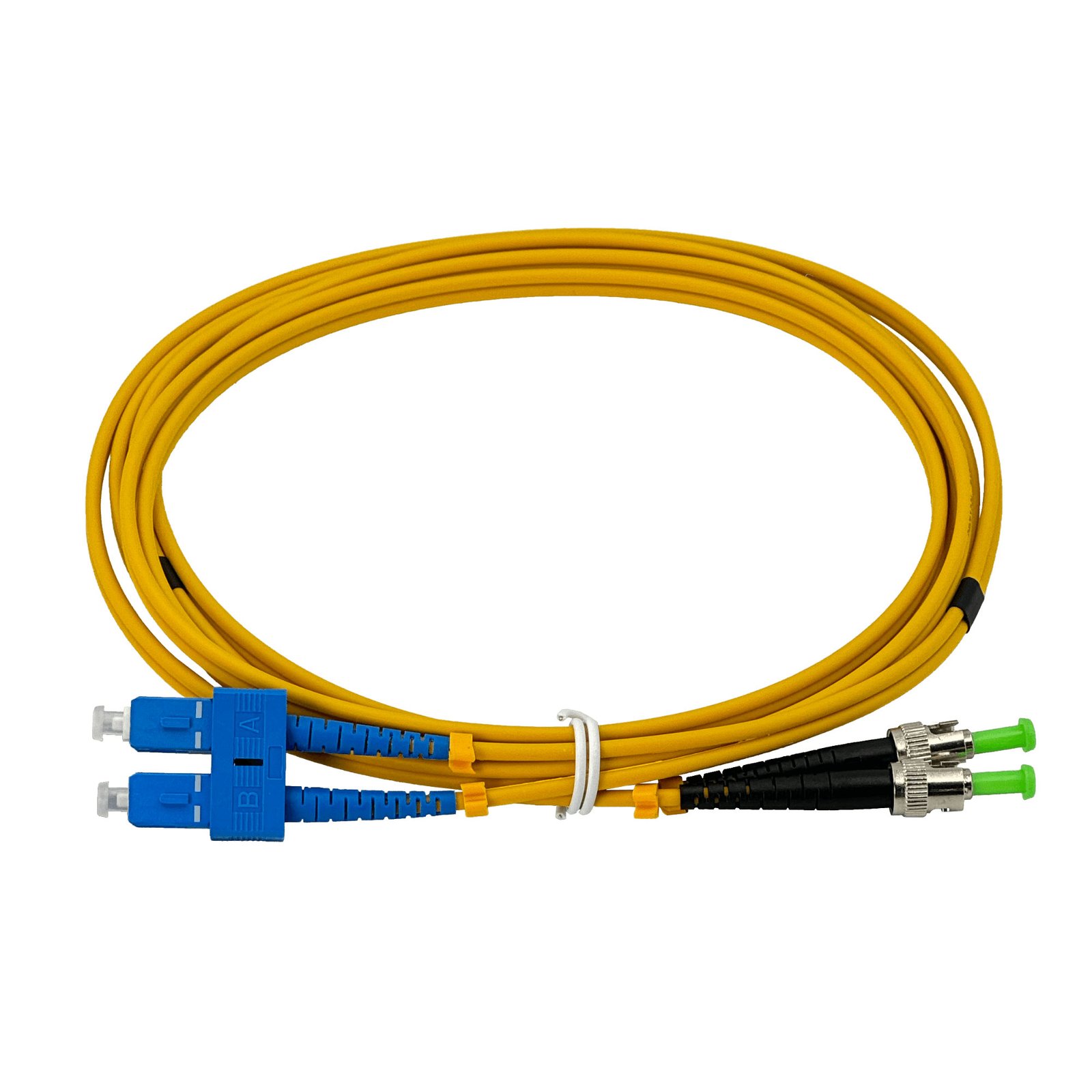 JFSCU3 - 3mt SC/UPC-ST/APC MonoModo SM Duplex Jumper Cable Fibra 3.0mm 9/125um
