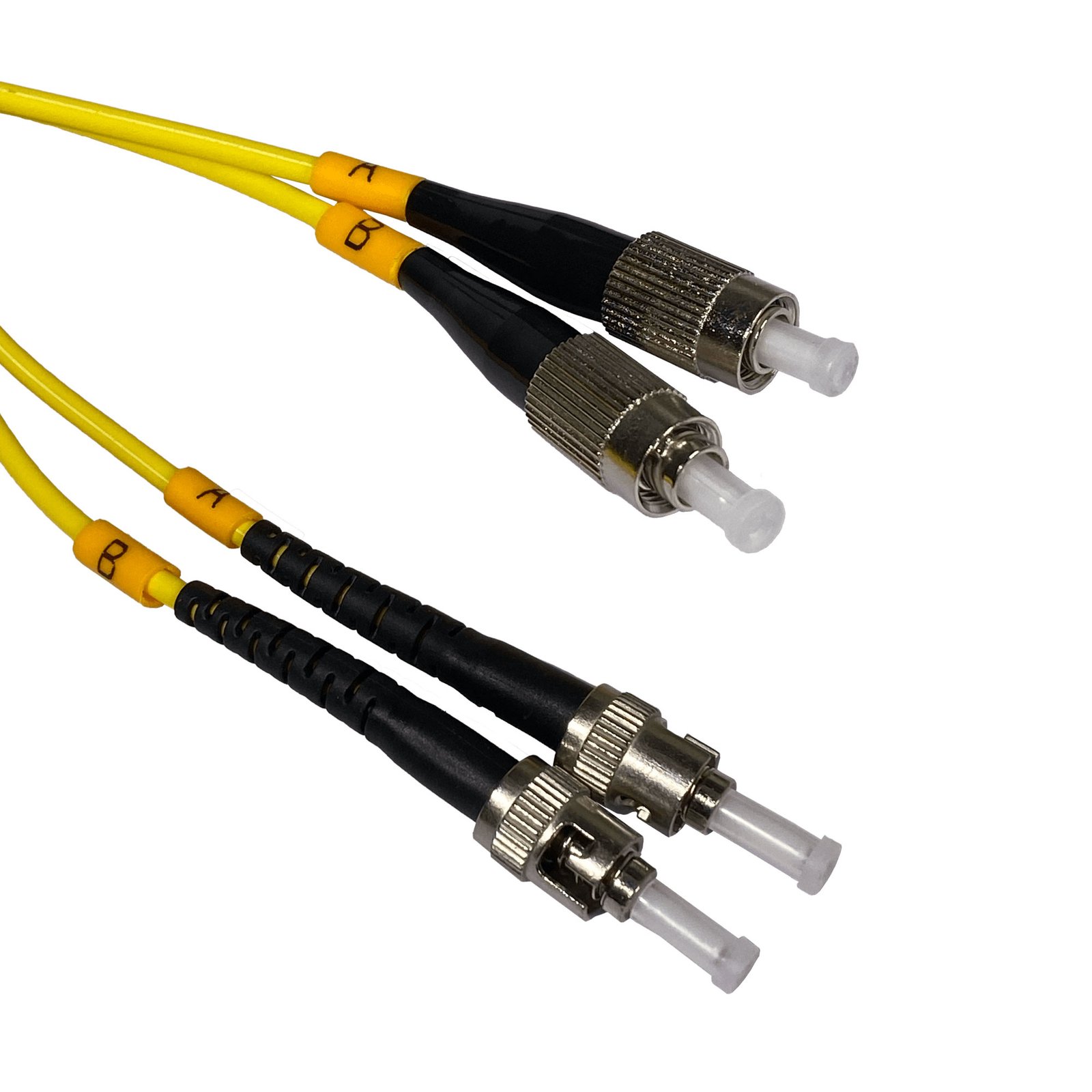 JFSTF2 - 2mt ST-FC MonoModo SM Duplex Jumper Cable Fibra 3.0mm 9/125um LSZH