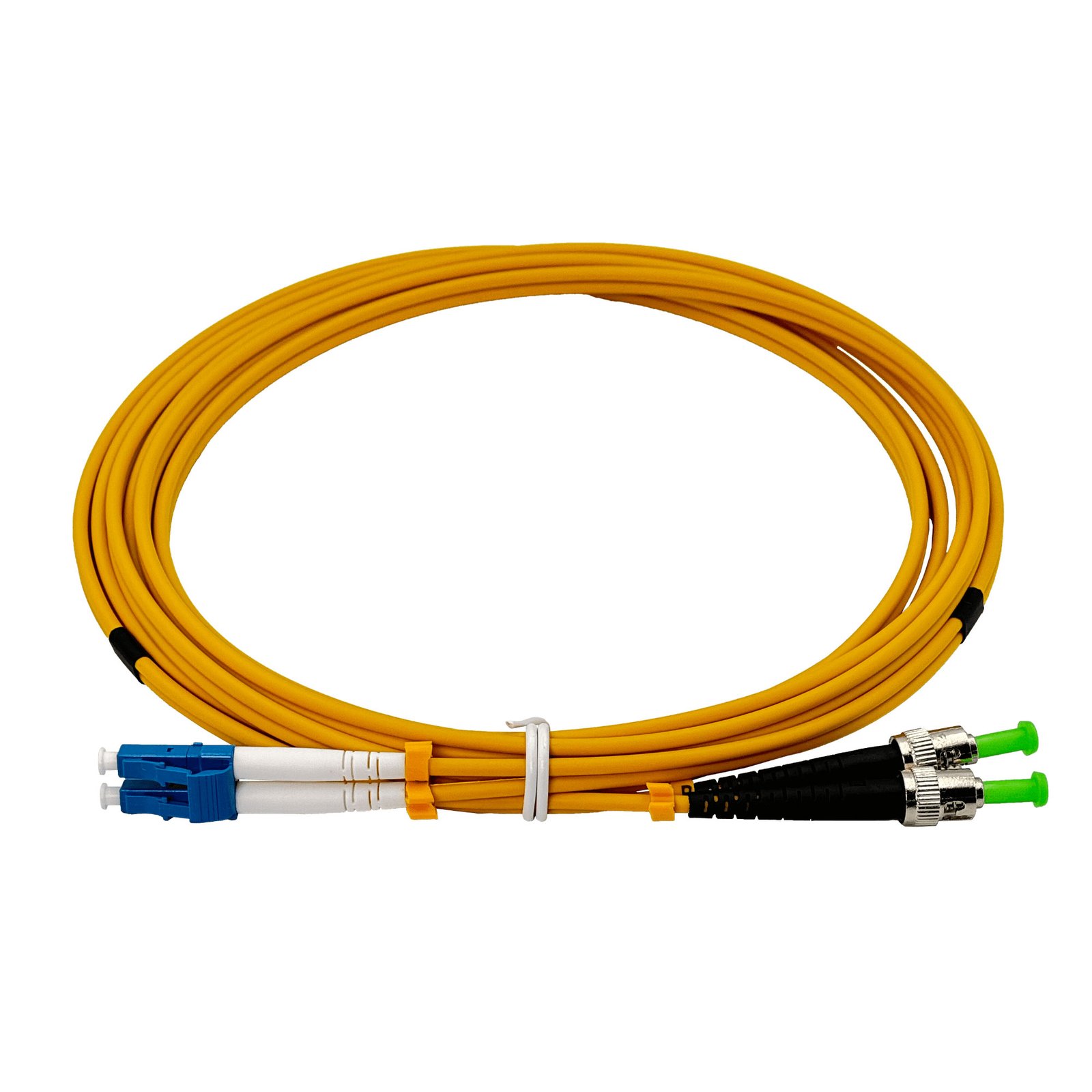 JFSLU3 - 3mt LC/UPC-ST/APC MonoModo SM Duplex Jumper Cable Fibra 9/125um 3mm