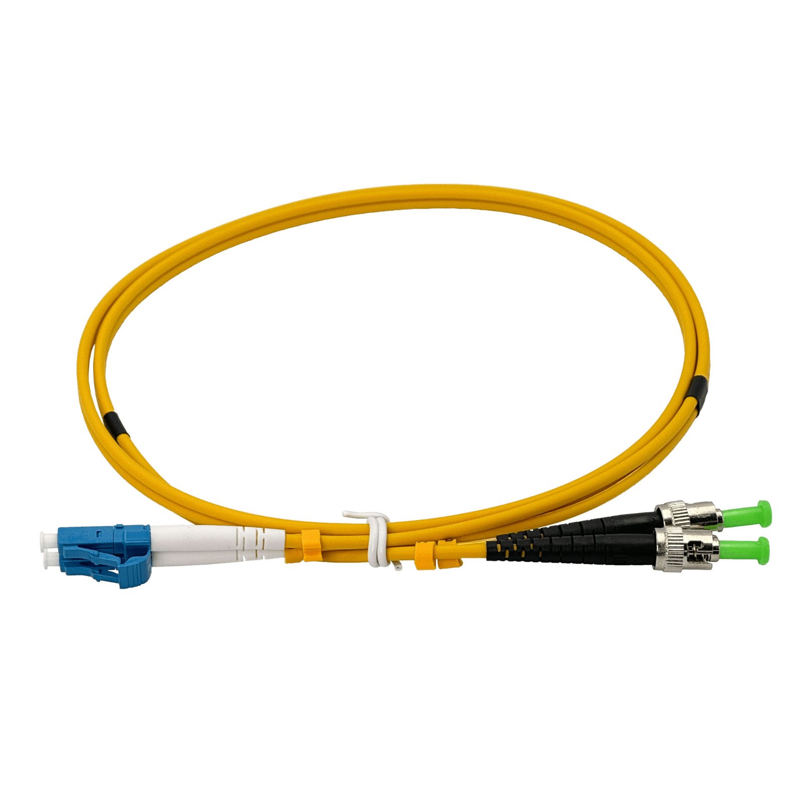 JFSLU1 - 1mt LC/UPC-ST/APC MonoModo SM Duplex Jumper Cable Fibra 9/125um 3mm