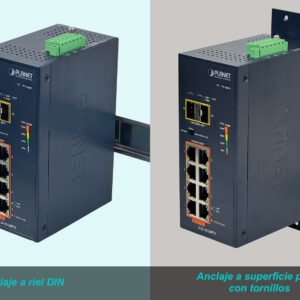 IGS-1020PTF - PLANET 8-1000-PoE+ 2-SFP 240W Switch Indust Admin Riel-DIN 48/54VDC - Imagen 5