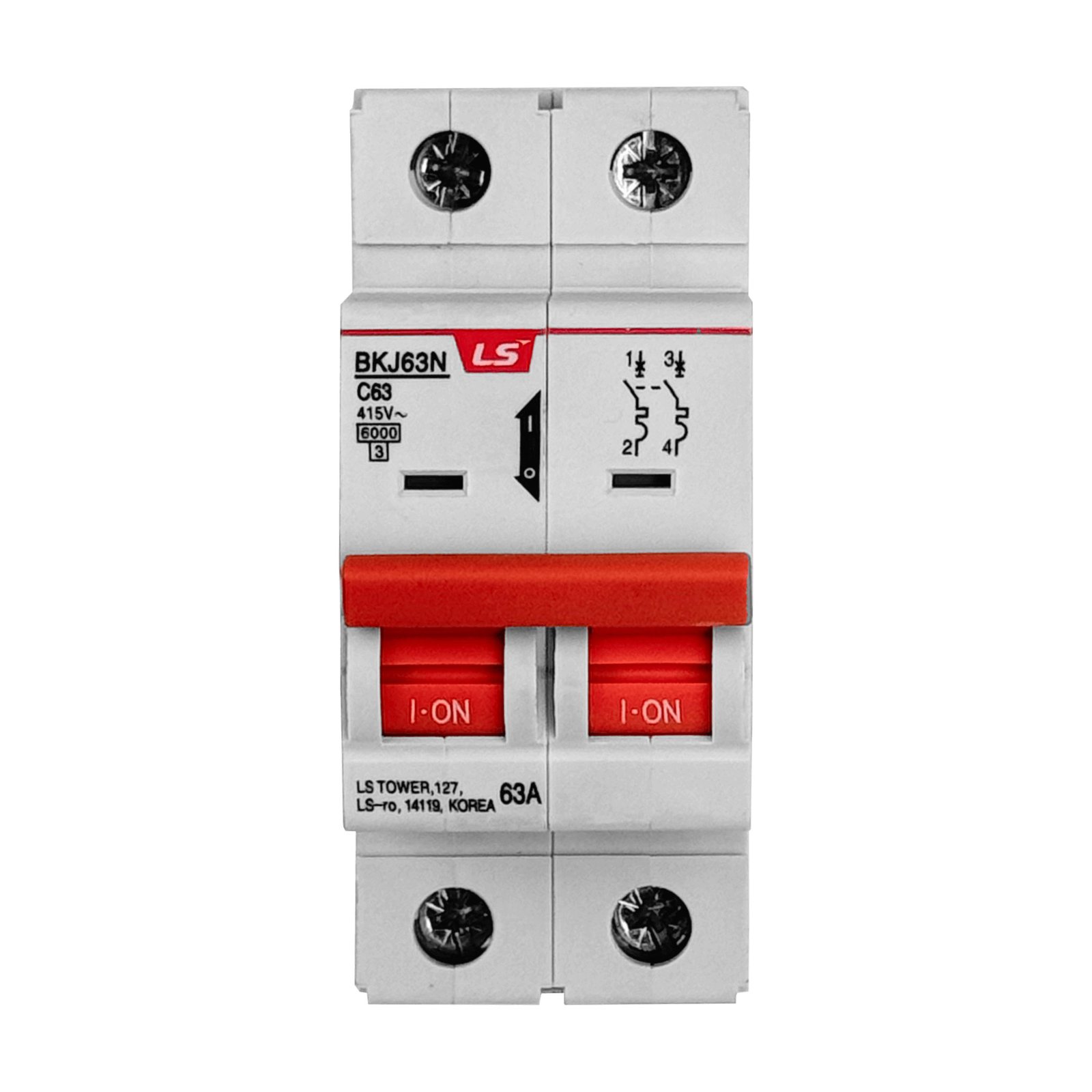 AUTOMATICO2-63A - LS 2x63A 6kA 230/400V Interruptor Automatico 2x63A Curva C63