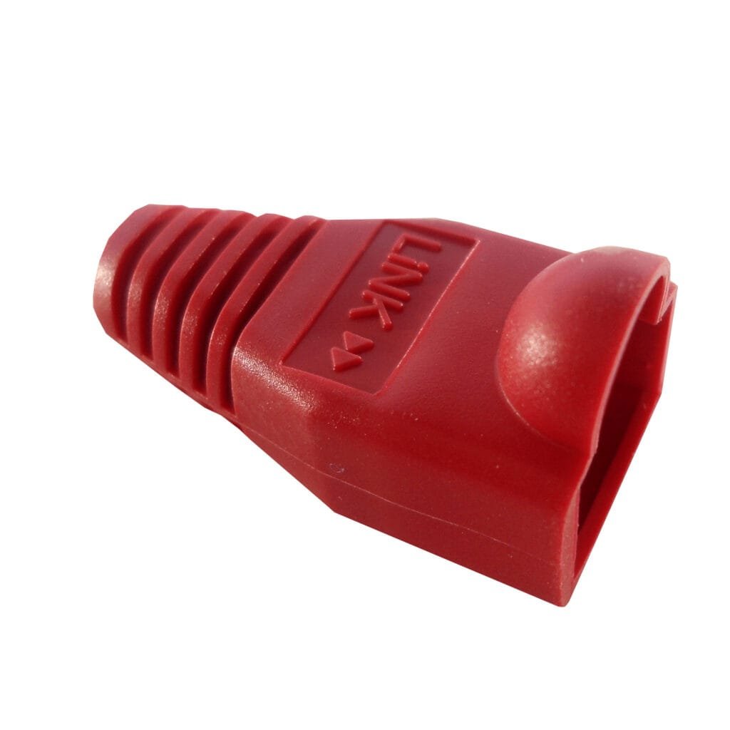 RJC-BR - Rojo Bolsa-100-unidades Capuchon p/RJ45