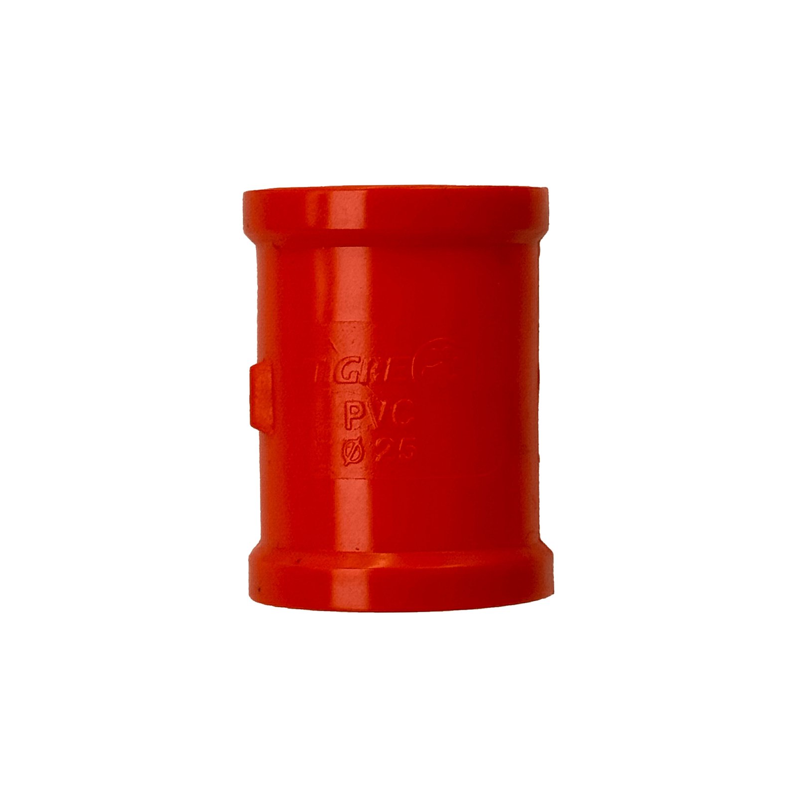 NVC25-C - 25mm Copla PVC para Tubo Naranjo Certificacion SEC