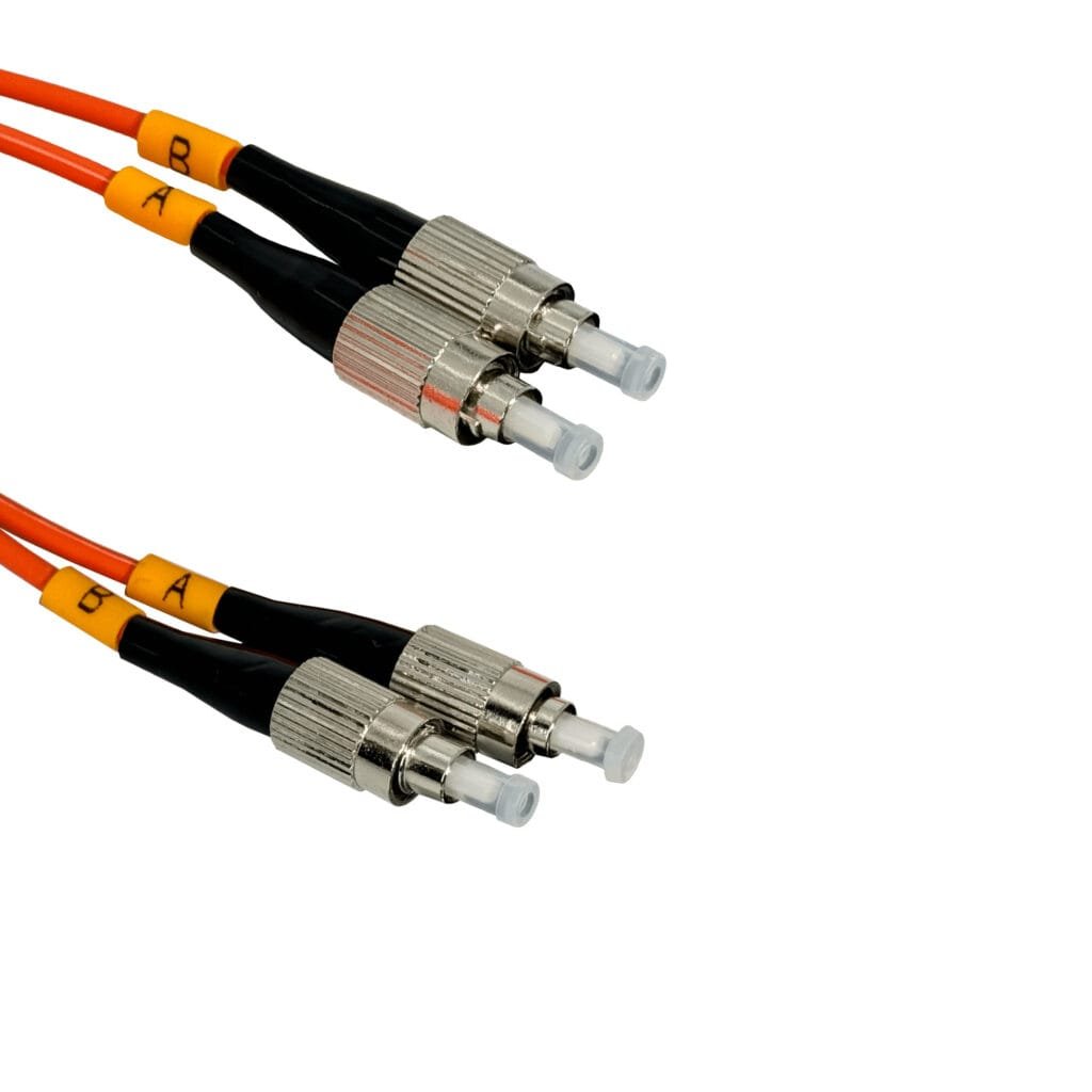 JFMTT2 - 2mt ST-ST OM1 Multimodo MM Duplex Jumper Fibra 62.5/125um LSZH
