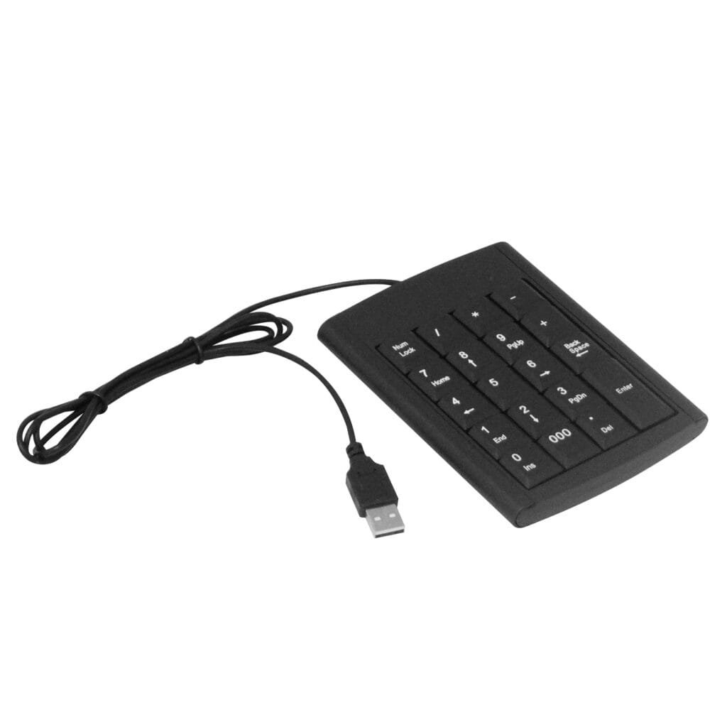 GENPAD - Teclado Numerico USB-AM 19-Teclas 140x100x15mm Cable-120cm