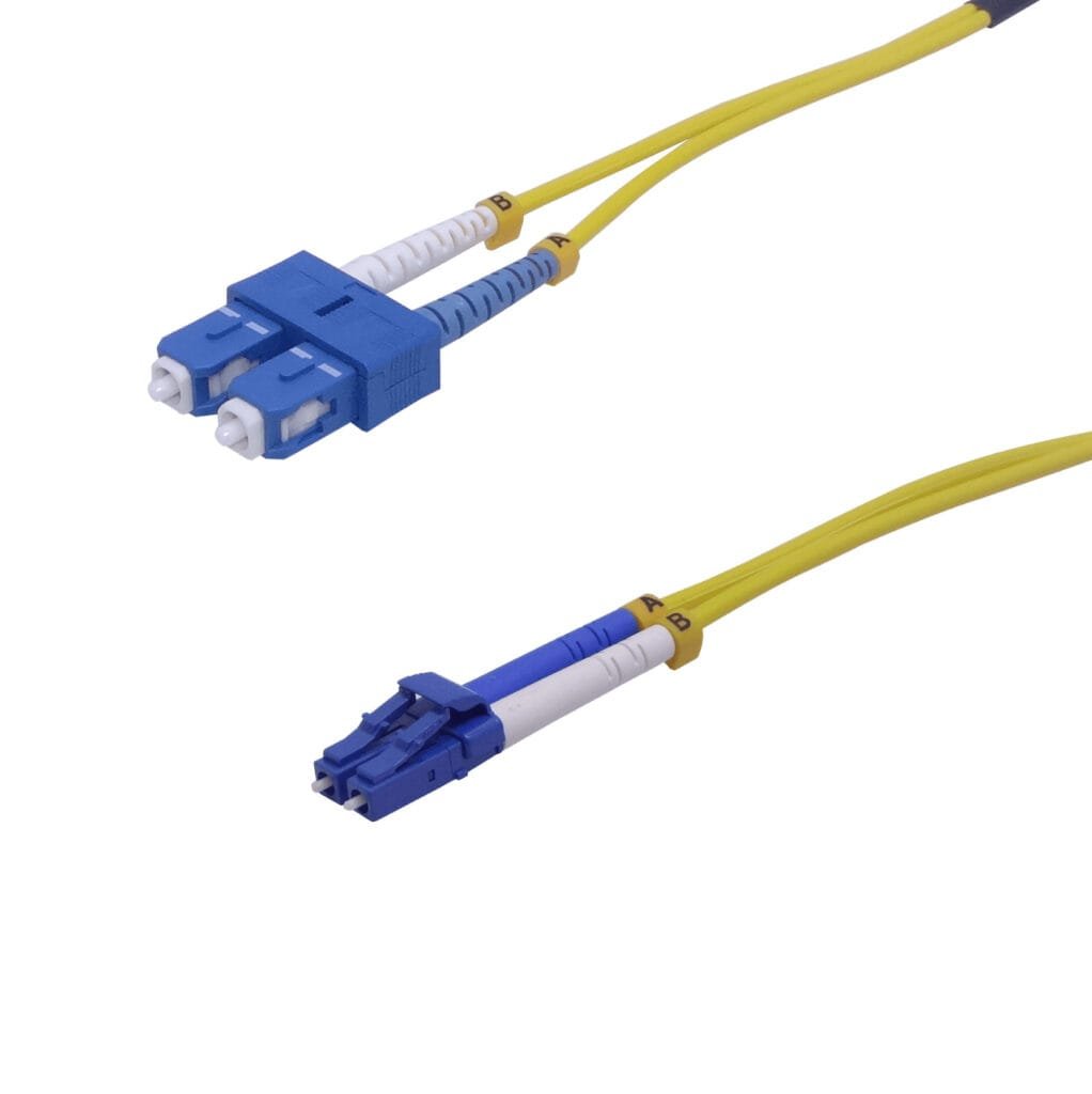 JFSLC10 - 10mt LC-SC/UPC MonoModo SM Duplex Jumper Cable Fibra 9/125um 3mm