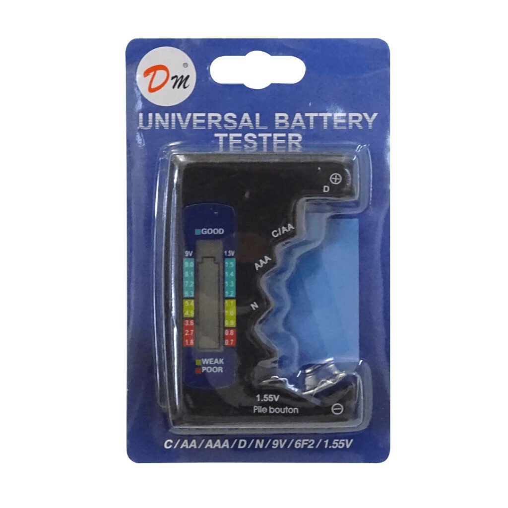 TESTER-PILA - Probador de Pilas AA AAA C D N Pile bouton 0,7-9V Display Digital