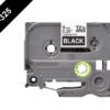 TZE-325 - BROTHER 9mm Blanco en Fondo Negro Cinta 8mt p/PT-H110/E300/E550/D600 - Imagen 2