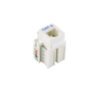 KP3WL - LINKMADE Blanco Cat3 RJ11/RJ14 6P4C Hembra Punchable Keystone - Imagen 2