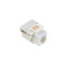 KP3WL - LINKMADE Blanco Cat3 RJ11/RJ14 6P4C Hembra Punchable Keystone - Imagen 5