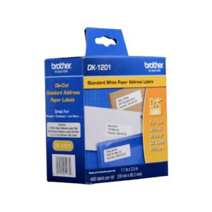 DK1201 - BROTHER 29x90mm 400-Etiquetas Adhesivas Papel Blanco para serie-QL