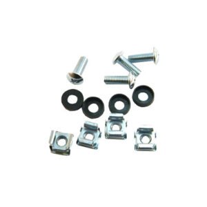 M6-4KIT - Kit 4 Tornillos/Pernos y Tuercas Enjauladas para Rack 10p 19p