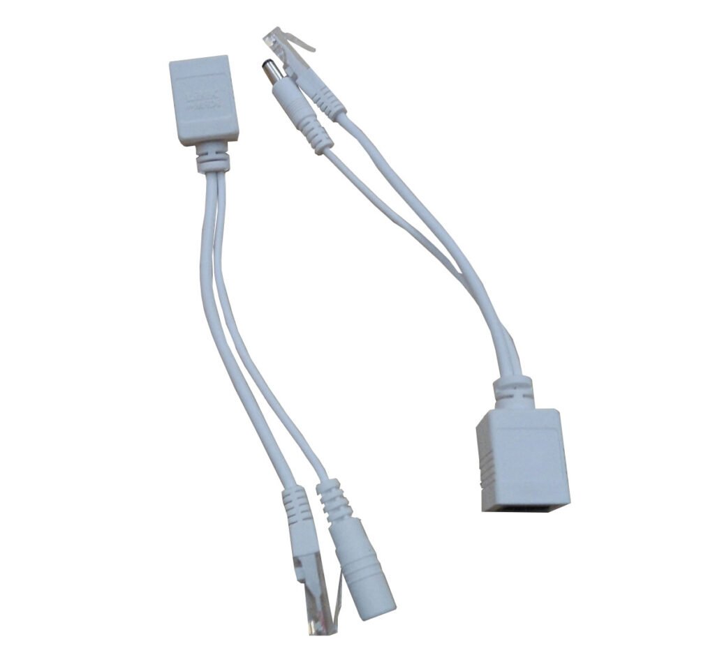 POEPASS - KIT PoE Pasivo 10/100 Inyector Splitter UTP Plug/Jack-5,5x2,1mm