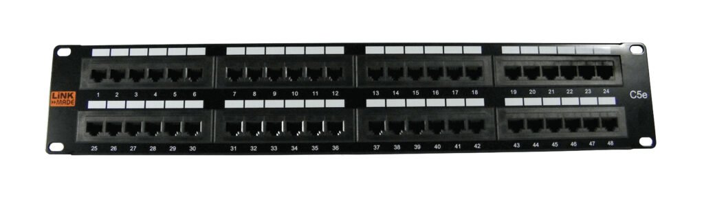 LINKMADE 48-RJ45 CAT5E UTP PATCHPANEL 2U UL CERTIFIC