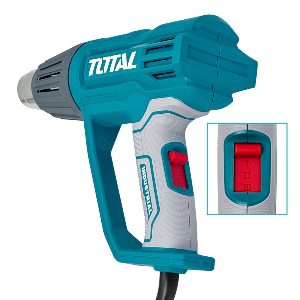 HF-810 - TOTAL Pistola Calor 2000W 3-Boquilla Aire Caliente Industrial TB20078