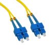 JFSCC5 - 5mt SC-SC MonoModo SM Duplex Jumper Cable Fibra 3.0mm 9/125 - Imagen 2