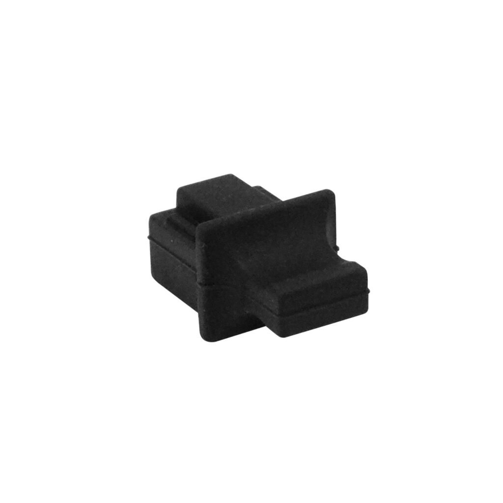 10-unids Tapa para Keystone RJ45 Negra Plastica