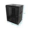 RK1009-3L - LINKMADE RACK 9U 10-PULG-ANCHO 30CM-FONDO NEGRO - Imagen 3