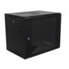 RK09-4L - 45cm-Fondo 9U Gabinete Rack Pared Negro inc-M6-2U - Imagen 2
