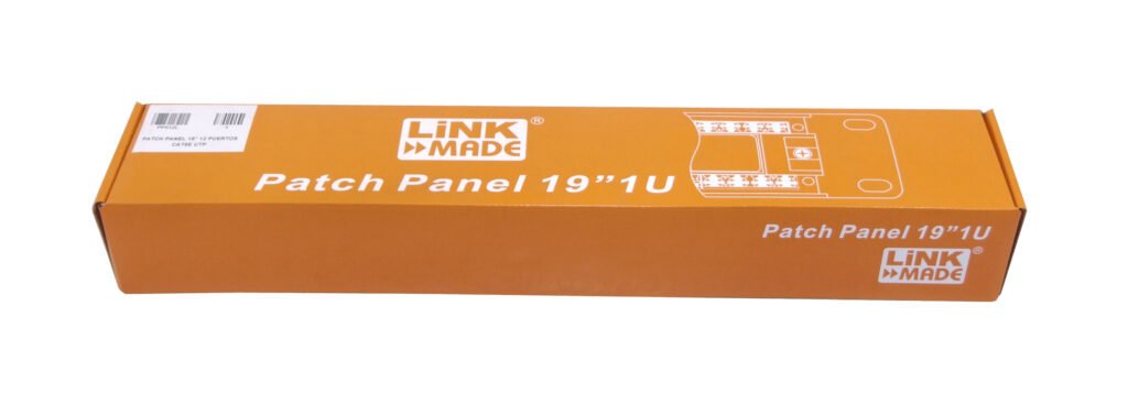 LINKMADE 12-RJ45 CAT5E UTP PATCH PANEL 1U UL CERTIFIC