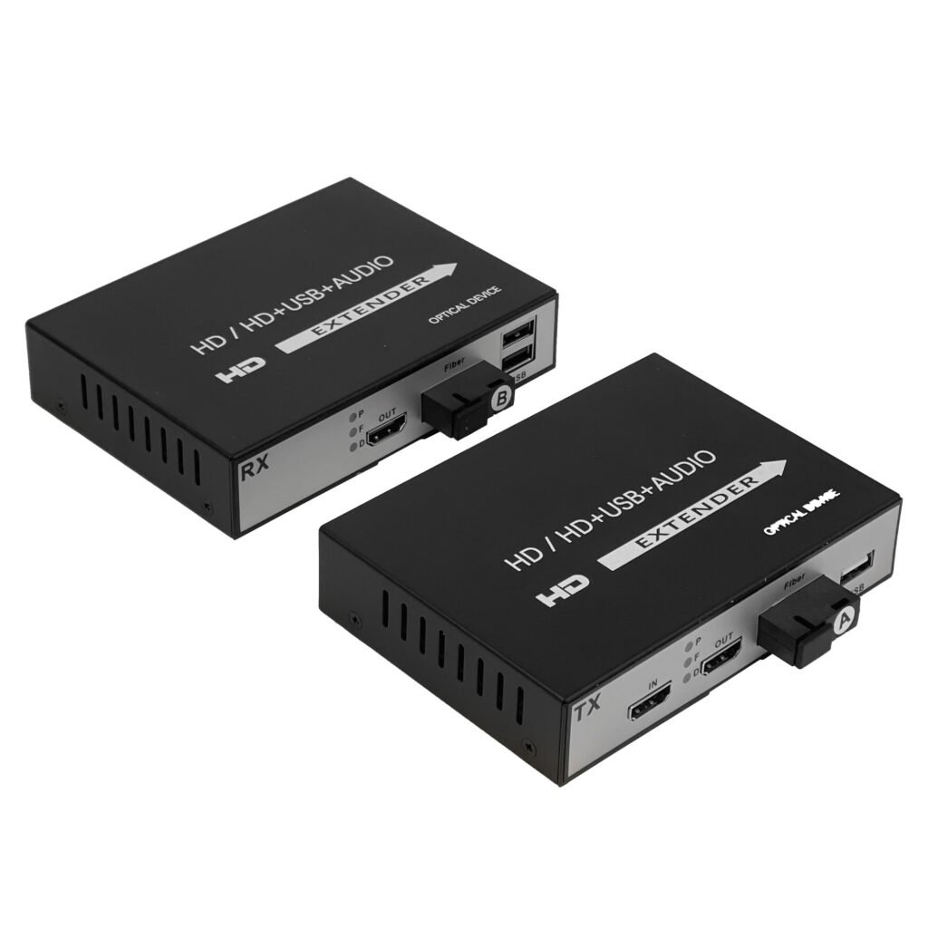 HDMI-FIBRA - 20km Extensor Fibra Optica HDMI 1080p FullHD HDMI-1-In/2-Out inc-5Vdc