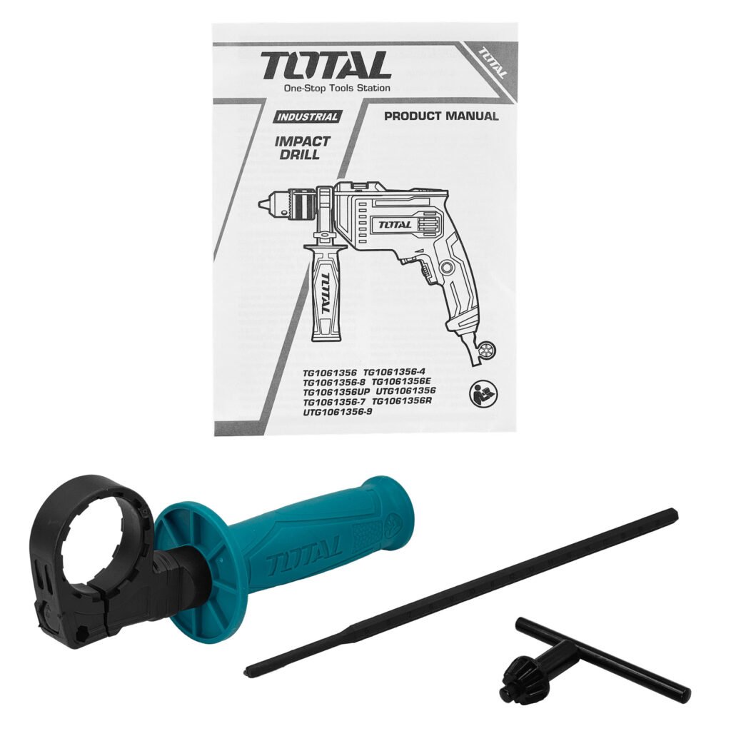 TALU-7 - TOTAL 680W 240VAC 3000RPM 13mm-Mandril Taladro de impacto TG1061356