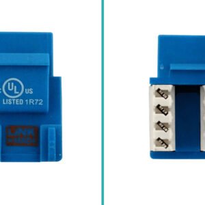KP5AL - LINKMADE Azul Cat5E U/UTP Punchable Keystone Conector Hembra RJ45