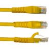 LINKMADE 2MT CAT5E AMARILLO LSZH CABLE PATCH INYECTADO MULTIFILAR - Imagen 2