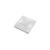 HC-101 - 100-un 2x2cm Fijacion Autoadhesiva Base Blanca p/Amarra 4mm - Imagen 4