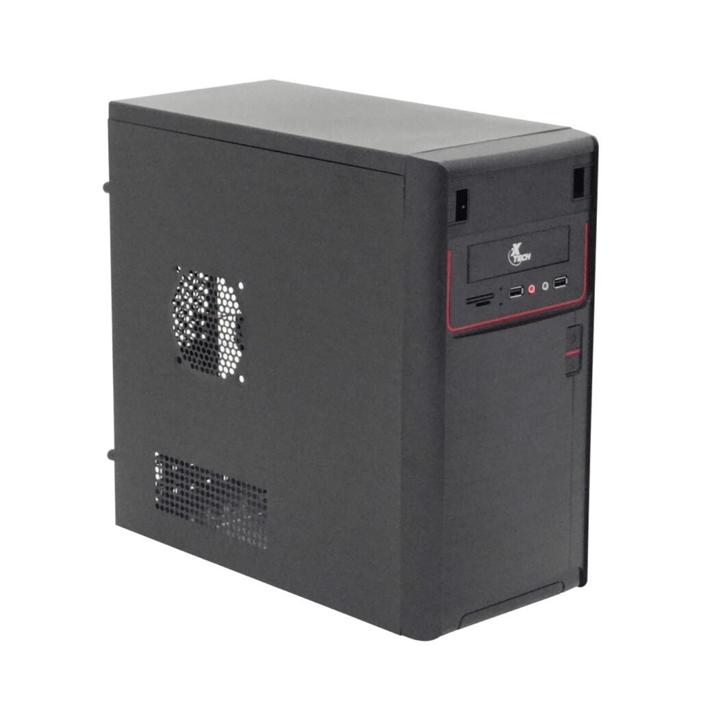 XTQ-100 - XTECH Gabinete micro-ATX 600W Negro 2-USB-AH 2-3,5mm-H