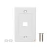 FP1HL - LINKMADE Blanco 1-Keystone Horizontal Faceplate 70x114mm - Imagen 2