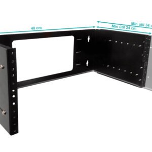 RKB04-3L - LINKMADE 4U BRACKET MURAL ABIERTO AJUSTABLE C/Bisagra