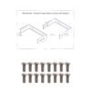RKB04-3L - LINKMADE 4U BRACKET MURAL ABIERTO AJUSTABLE C/Bisagra - Imagen 3