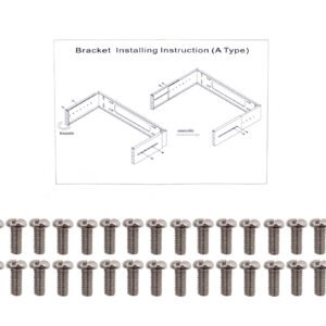 RKB08-3L - LINKMADE 8U BRACKET MURAL ABIERTO AJUSTABLE C/Bisagra